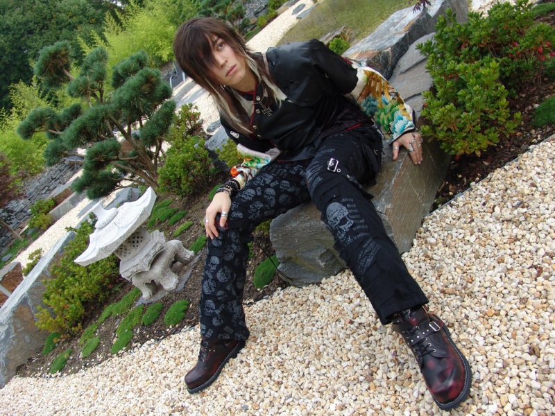 Male model photo shoot of Kurando in in a japanese garden