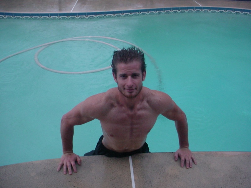 Male model photo shoot of Will West in Brothers pool