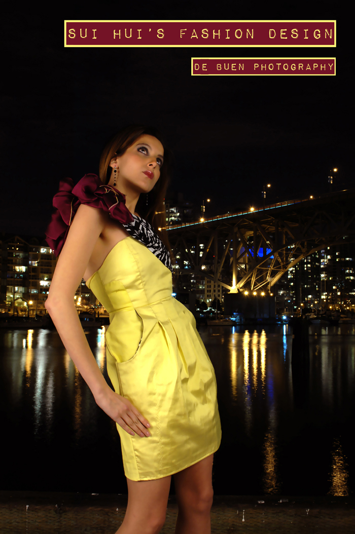 Female model photo shoot of Tiffany Munro by Hikari Tech Photography in Grandville Island, hair styled by Ignite Beauty Lounge