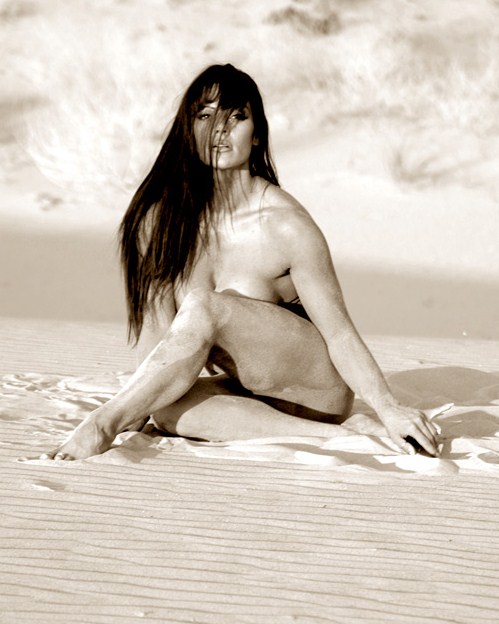 Female model photo shoot of TARA CABALLERO 1 in Nevada Desert