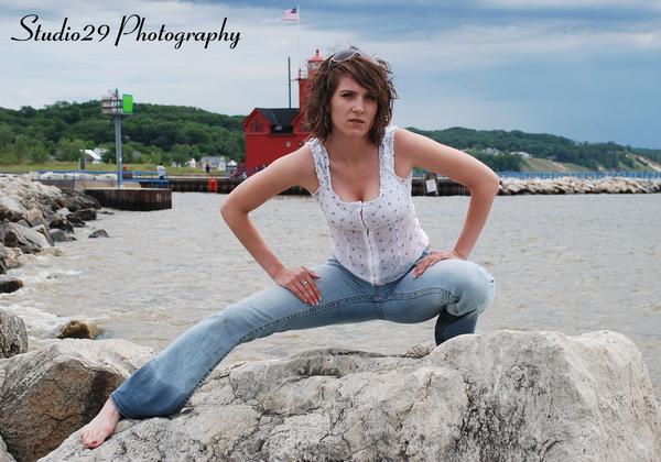 Female model photo shoot of CarrieA in holland state park