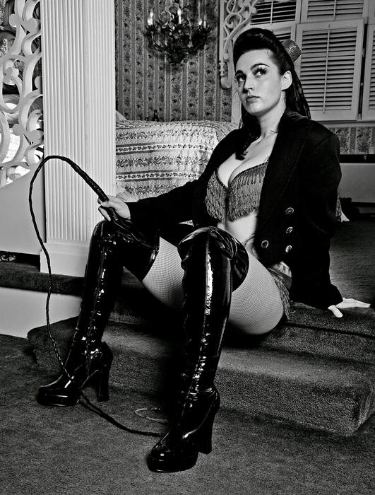 Female model photo shoot of Dizzy Von Damn in The Madonna Inn, San Luis Obispo CA