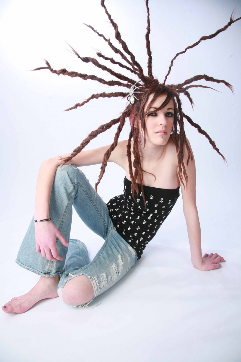 Female model photo shoot of Noelle Burnside, hair styled by Hair by Jeanette Marie