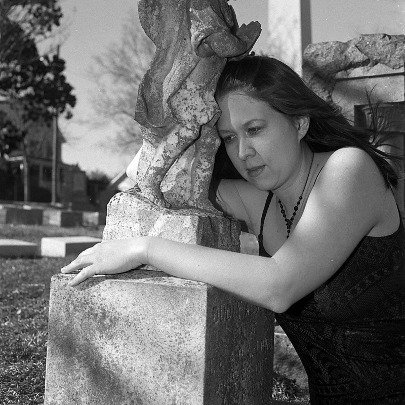 Female model photo shoot of Brightstar1008 by Magnus Hedemark in Oakford Cemetary, Raleigh, NC