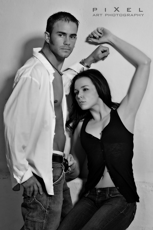 Male and Female model photo shoot of Schauer and DallasJohnson by Pixel Art Photography