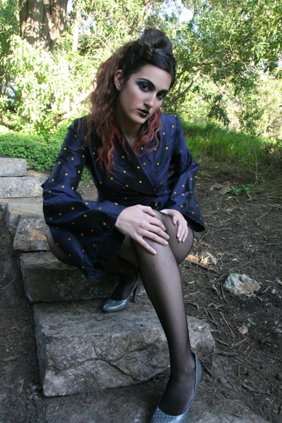 Female model photo shoot of Tiffany Tieso, clothing designed by Heather G Arcega