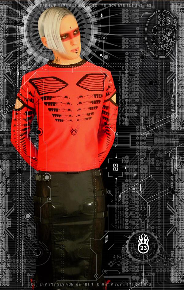 Male model photo shoot of pyro-, clothing designed by Dane3001