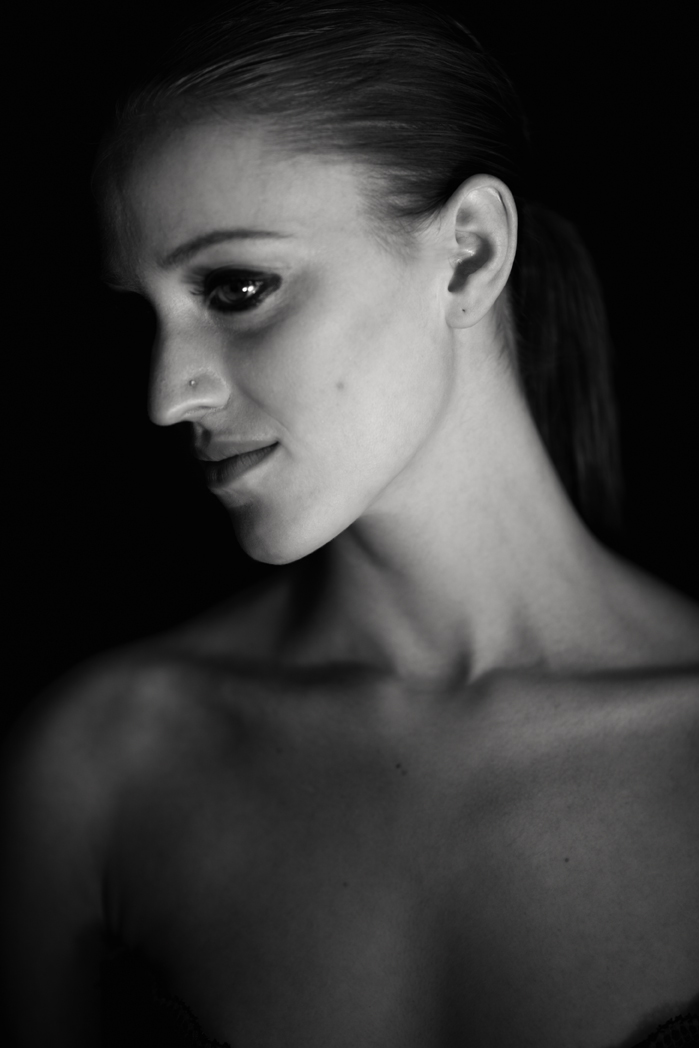 Female model photo shoot of caroline wuergler by Tommaso Mazzoni in brooklyn, ny, makeup by joanaa