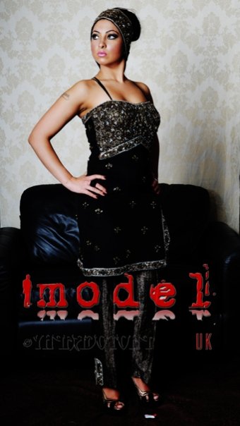 Female model photo shoot of - Vinisha Saund - in Backstage - Gul Fashion Show
