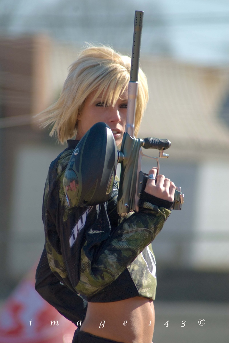 Female model photo shoot of Sarah J Taylor by image 143 Photography in Insane paintball, Chattanooga Tn