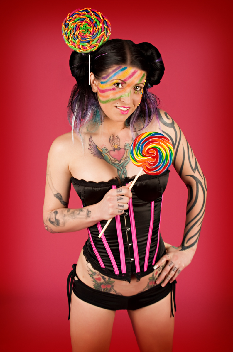 Female model photo shoot of Tattedpandora by Kristina McManus in Scad Atlanta, makeup by i4anEyeRtistry 