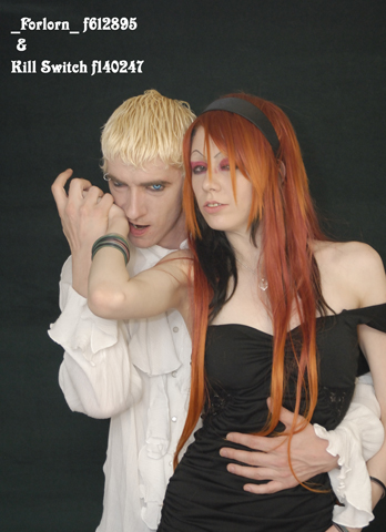 Male and Female model photo shoot of Leiche Schatten Design, _Forlorn_ and DJ Drusilla KillSwitch