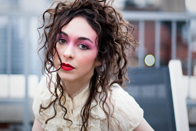 Female model photo shoot of kb makeup art