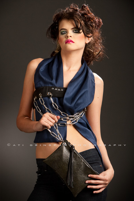 Female model photo shoot of svaMakeup and TwiGGy BladeZ by Ati Grinspun, clothing designed by Lija