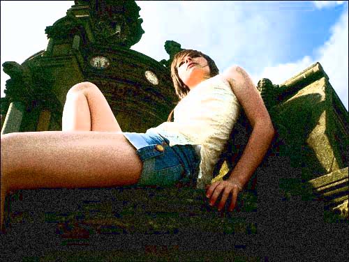 Female model photo shoot of Lili Sin in kelvingrove, glasgow