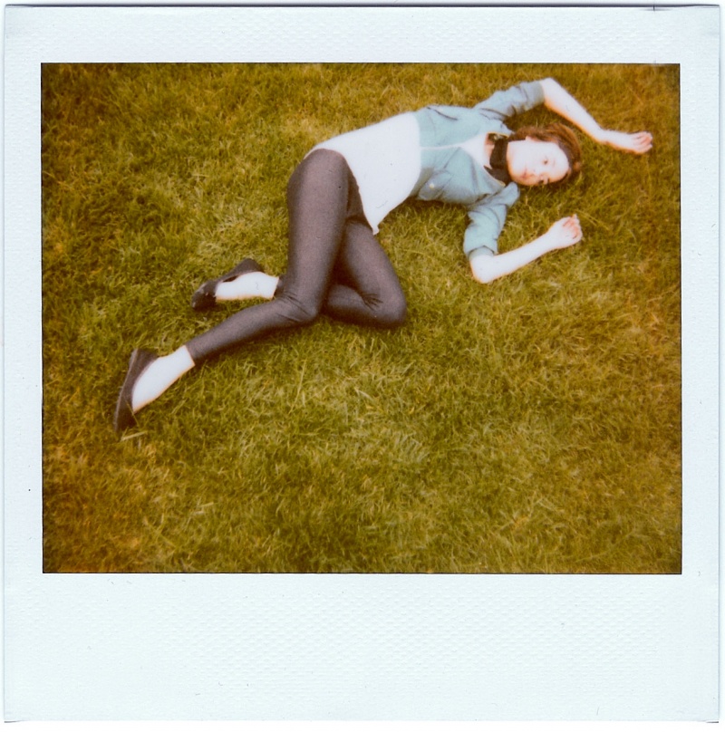Female model photo shoot of Dagnushka Polaroids