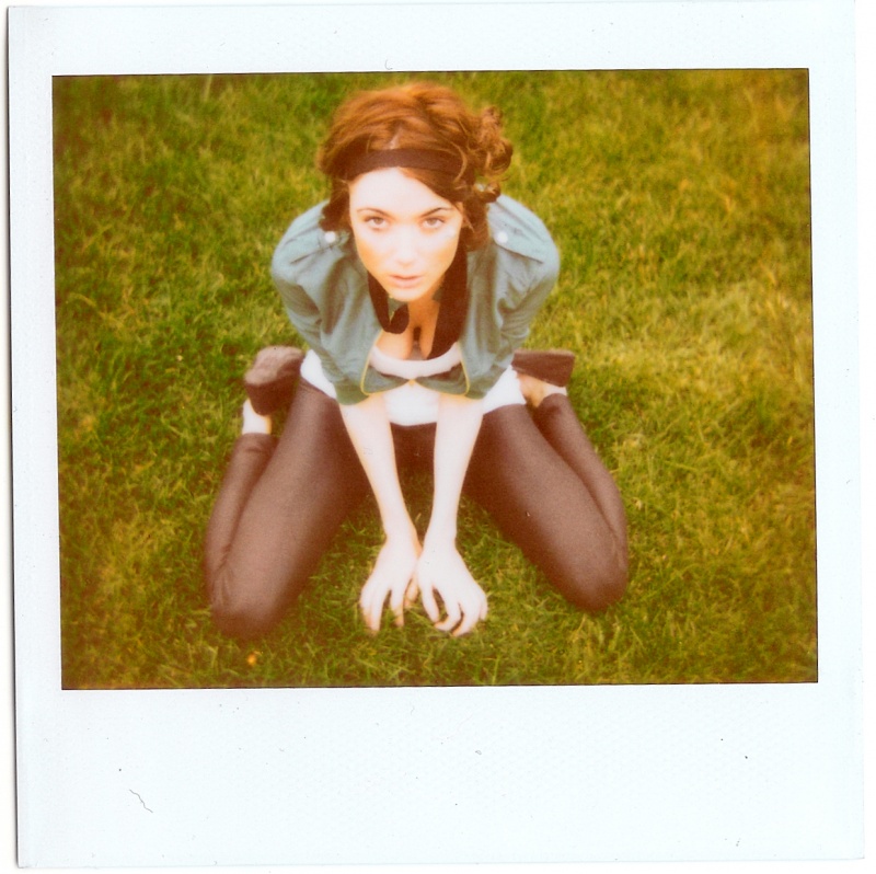 Female model photo shoot of Dagnushka Polaroids in LA