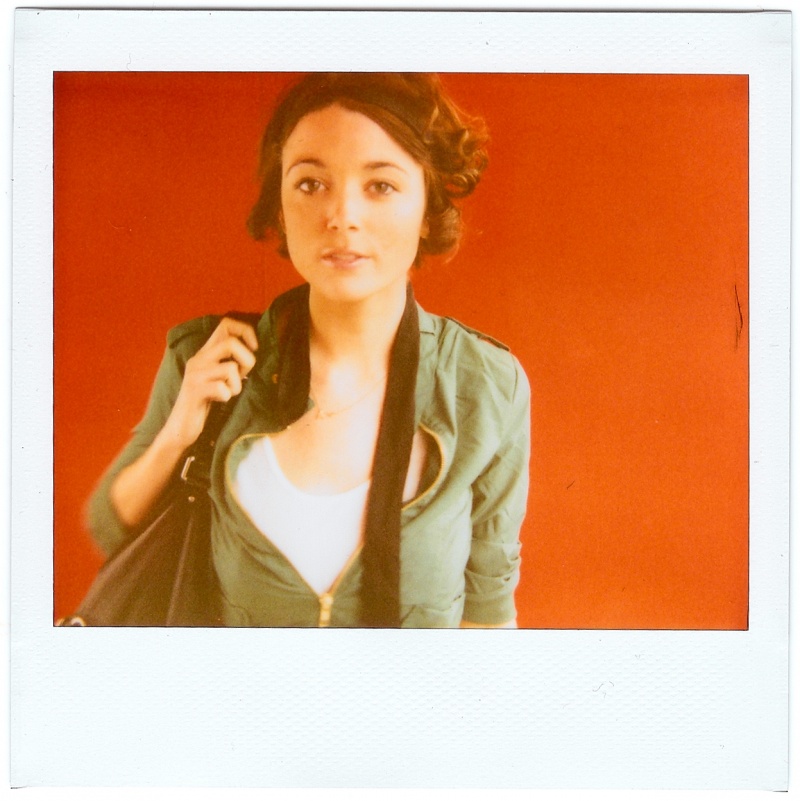 Female model photo shoot of Dagnushka Polaroids in LA
