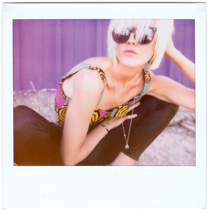 Female model photo shoot of Dagnushka Polaroids in austin