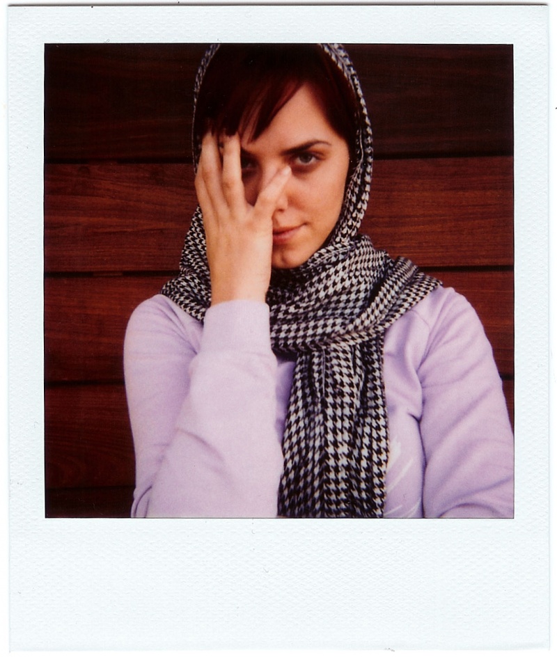Female model photo shoot of Dagnushka Polaroids
