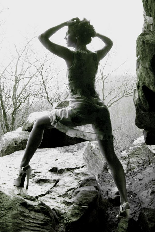 Female model photo shoot of Kaylee Stuart in Penicle Rock (W. Va)