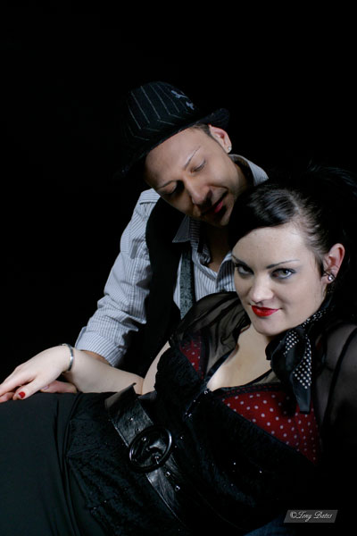 Female and Male model photo shoot of Red Cherry and Marc Jason