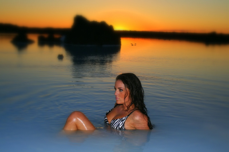 Female model photo shoot of SigrunYr in Blue Lagoon