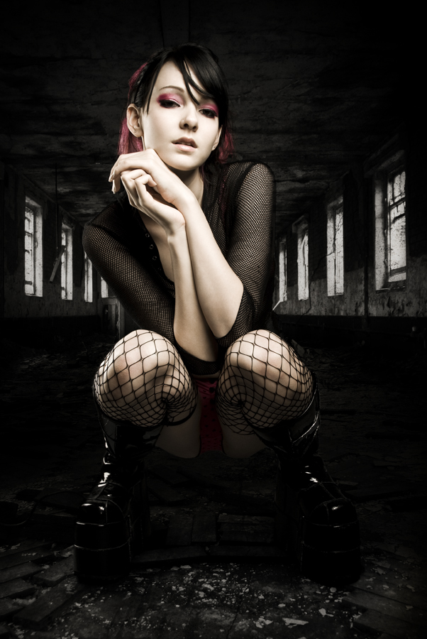 Female model photo shoot of Raven Le Faye by Destroy Inc