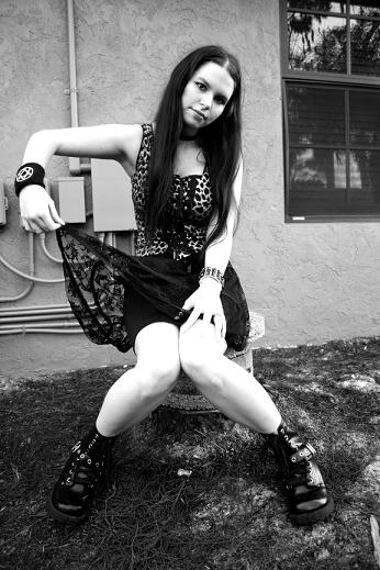 Female model photo shoot of Memento Mori Photograph and Phantasma Nocturnelle in Wellington house