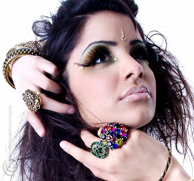 Female model photo shoot of Jazz Kaur by Barrington Grant, makeup by Mira Parmar MUA