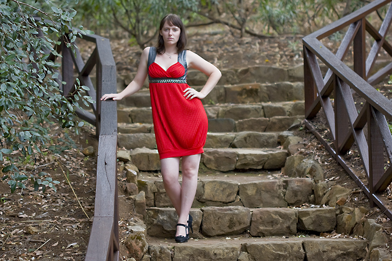 Female model photo shoot of Carlia Harris by Wicked Photography Aus in Araleun Botanic Park