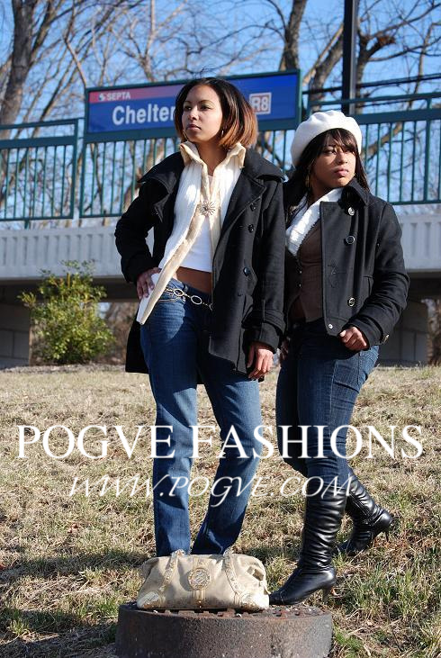 Female model photo shoot of POGVE FASHIONS by Uncle Sean in Cheltenham train station