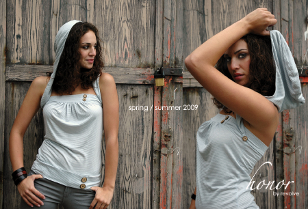 Female model photo shoot of Revolve Clothing