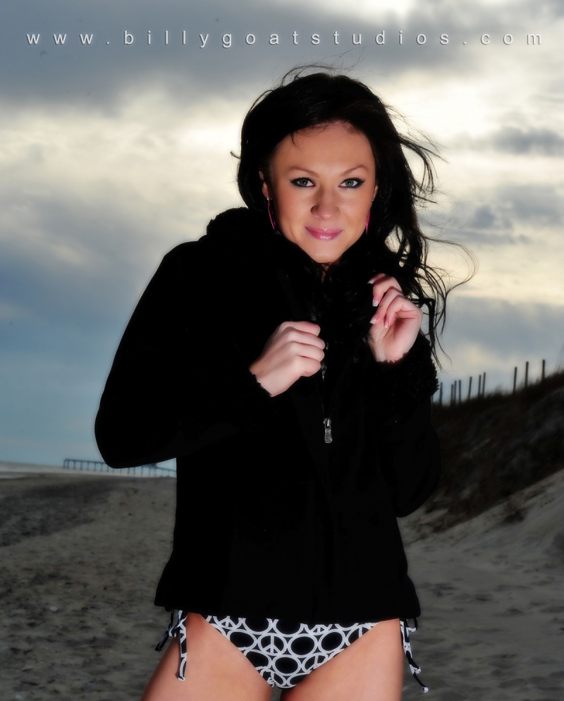 Female model photo shoot of Trisha C by Centipede Productions  in Onslow Beach