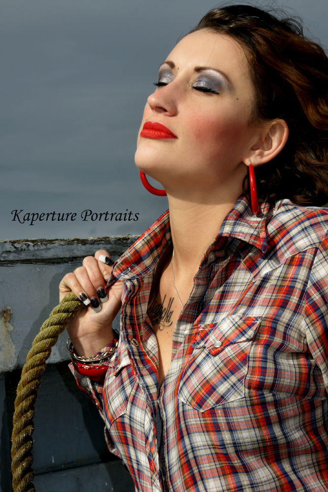 Female model photo shoot of Psycho Nikki by Kaperturing U in Moss Landing, Ca