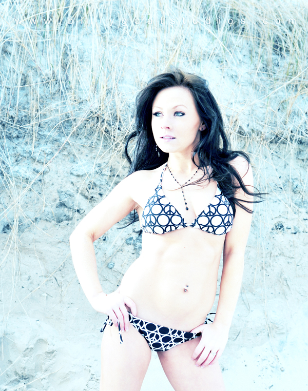 Female model photo shoot of Trisha C by Centipede Productions  in Onslow Beach