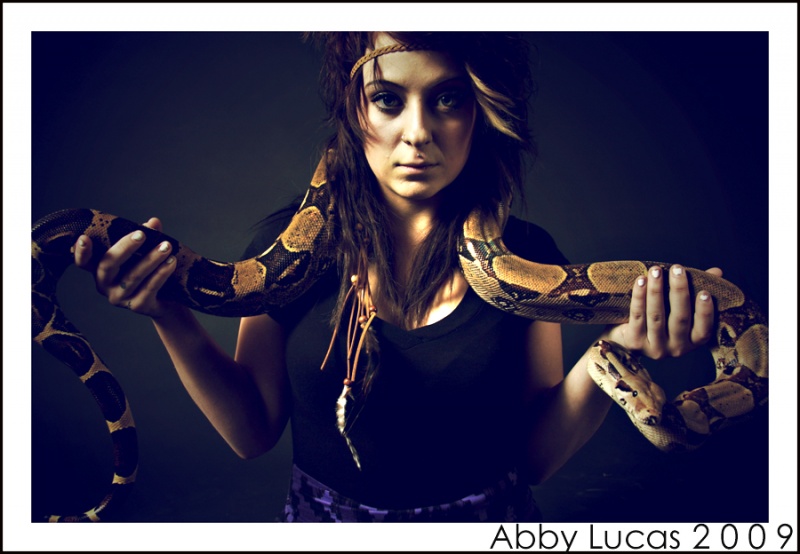 Female model photo shoot of Abby Lucas in Clinton, Maine studio