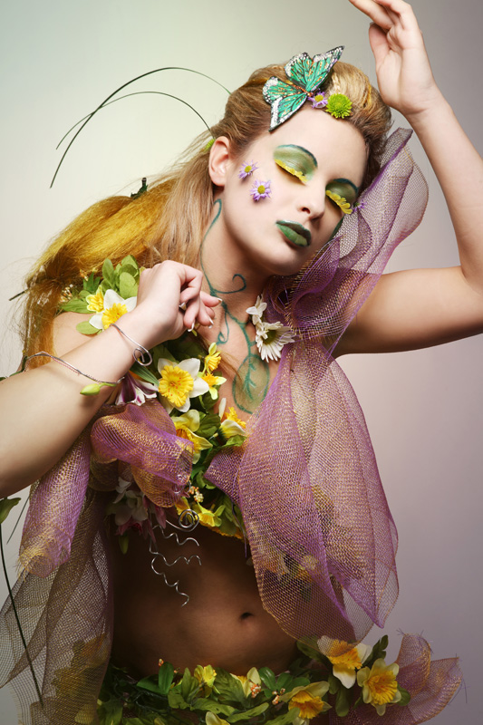 Female model photo shoot of ANNA Make-up and Hair by Yaromir Mlynski