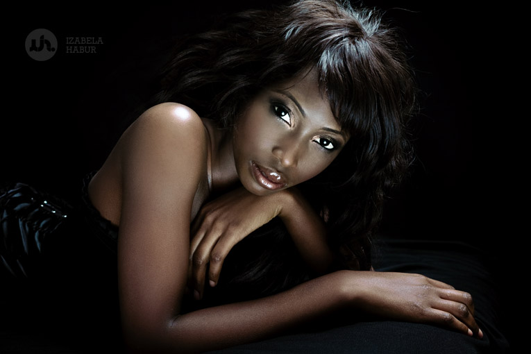 Female model photo shoot of Zisel by izusek in Iza's Studio, makeup by Sam Lascelle
