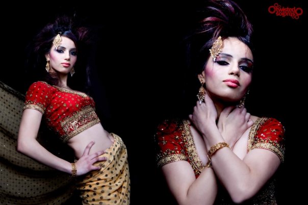 Female model photo shoot of Shahnaz Islam MUA and jatinder S by Kia Photography in Twisted Studio