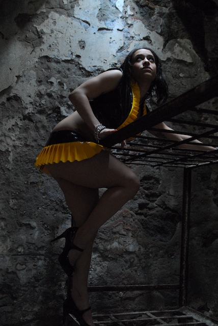 Male and Female model photo shoot of JSAPhotoArts and Nicola Olivia in Eastern State Penitentiary