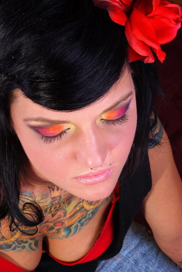 Female model photo shoot of Heather Hairspray by Cherry J Holiday, hair styled by Hairspray Revolution