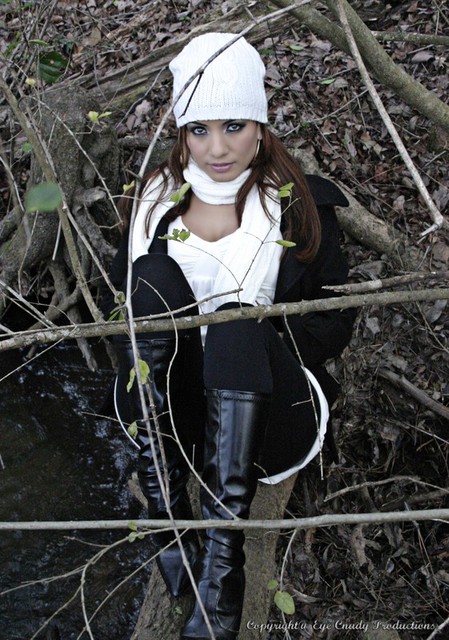 Female model photo shoot of Eye Candy Productions and pussekat in Some where in Augusta, makeup by Christine Ortalaza