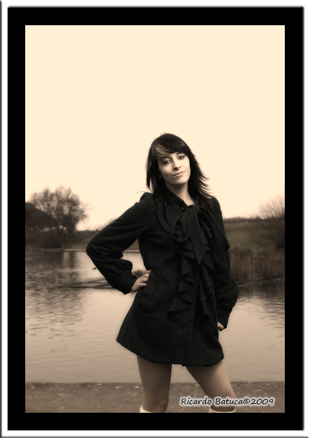 Female model photo shoot of Princess-Puce in boating lake =D