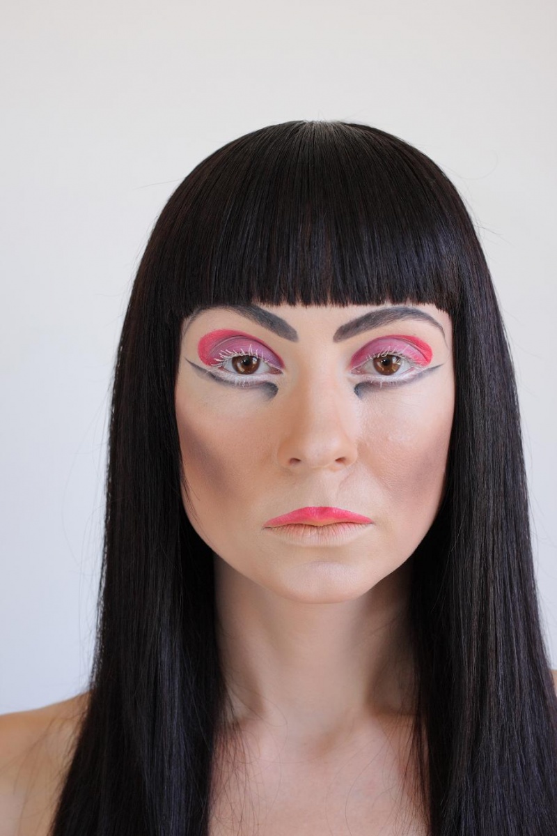 Female model photo shoot of Make-up by Katya Rider by Pixel Blush in studio