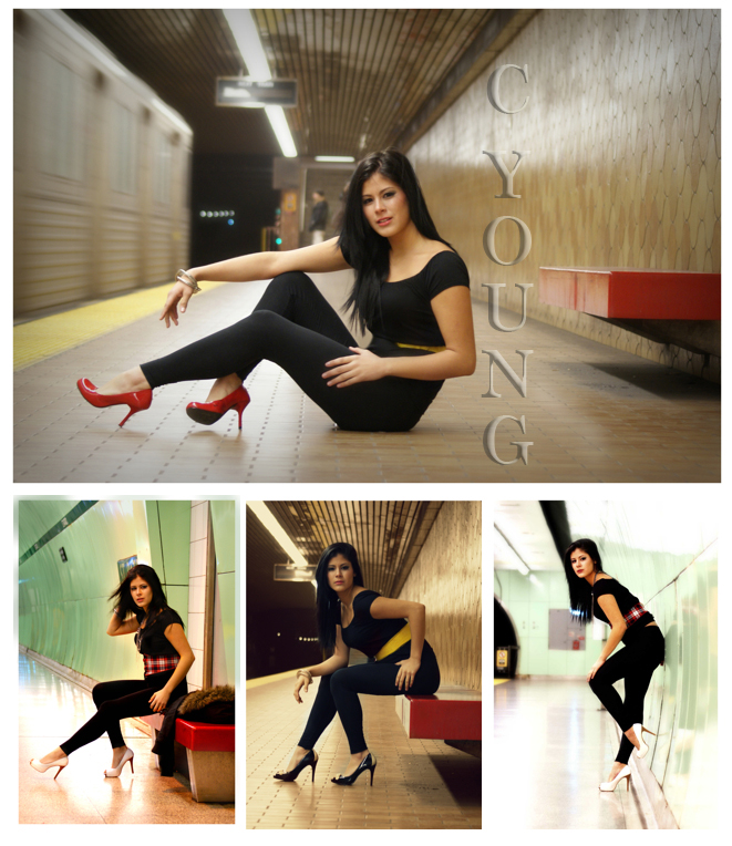 Female model photo shoot of Nikki Sapphire by C Young Photography in TTC Subway
