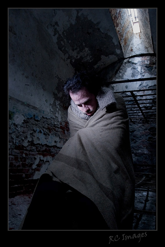 Male model photo shoot of james shoemaker in eastern state penitentiary