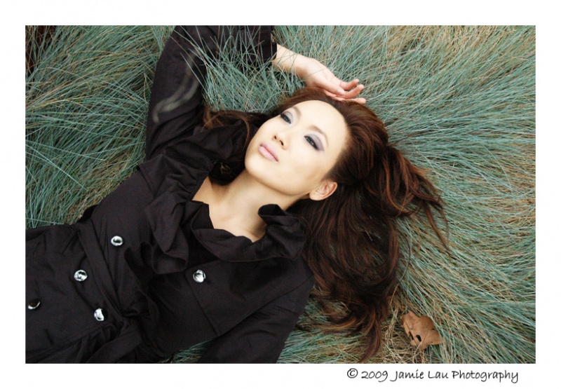 Female model photo shoot of Jamie Lau Photography in CA, makeup by Chikako Nakada