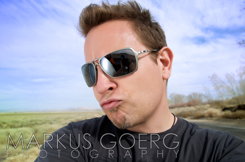Male model photo shoot of Markus Goerg in Somewhere in the desert