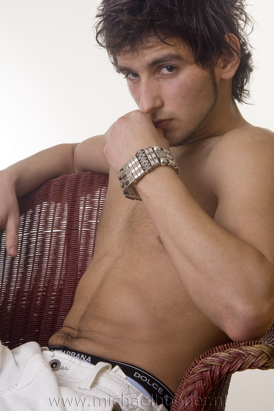 Male model photo shoot of Michael Hooper Photo and The Profashional in Studio